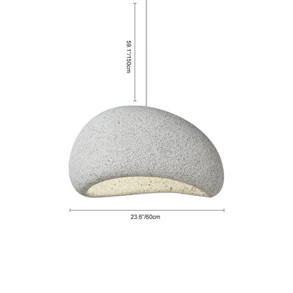 WabiFleck | Handgefertigte Pendelleuchte im japanischen Wabi-Sabi-Stil – Dimmbar