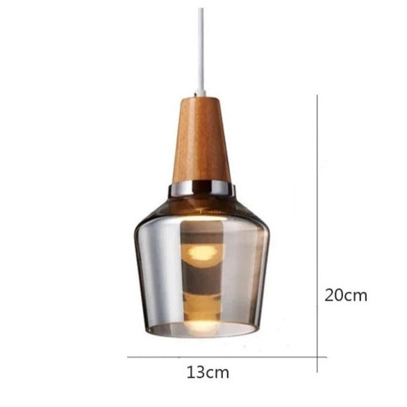 Aurora Eleganz - Moderne Nordic Glas-Hängeleuchte für Wohnräume