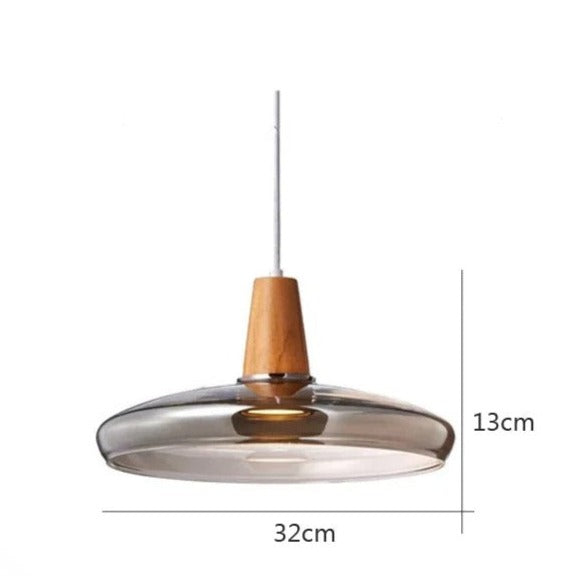 Aurora Eleganz - Moderne Nordic Glas-Hängeleuchte für Wohnräume