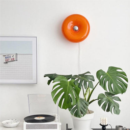 DonutDesign | Minimalistische LED-Lampe – Bauhaus Tisch- & Wandleuchte aus Glas und Metall, Dreifach Dimmbar