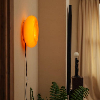DonutDesign | Minimalistische LED-Lampe – Bauhaus Tisch- & Wandleuchte aus Glas und Metall, Dreifach Dimmbar