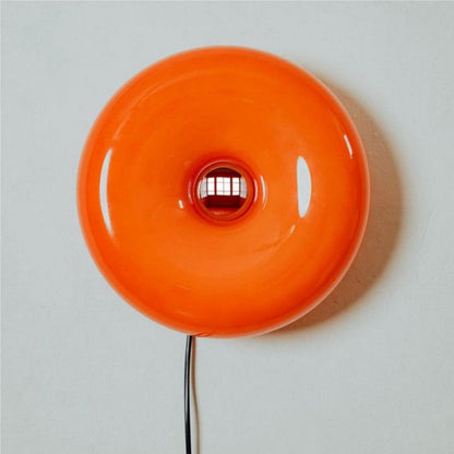 DonutDesign | Minimalistische LED-Lampe – Bauhaus Tisch- & Wandleuchte aus Glas und Metall, Dreifach Dimmbar