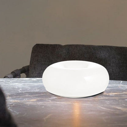 DonutDesign | Minimalistische LED-Lampe – Bauhaus Tisch- & Wandleuchte aus Glas und Metall, Dreifach Dimmbar
