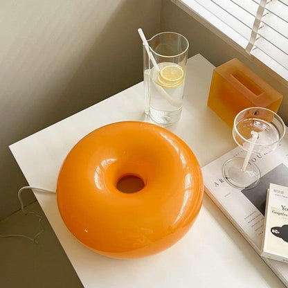 DonutDesign | Minimalistische LED-Lampe – Bauhaus Tisch- & Wandleuchte aus Glas und Metall, Dreifach Dimmbar