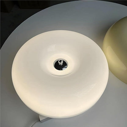 DonutDesign | Minimalistische LED-Lampe – Bauhaus Tisch- & Wandleuchte aus Glas und Metall, Dreifach Dimmbar
