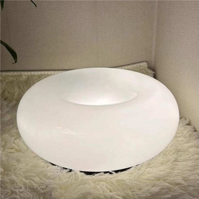 DonutDesign | Minimalistische LED-Lampe – Bauhaus Tisch- & Wandleuchte aus Glas und Metall, Dreifach Dimmbar