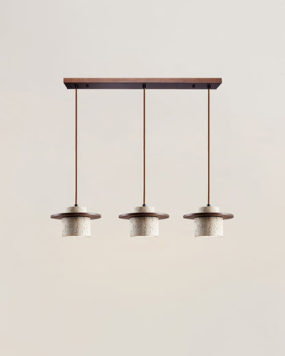 LumaStone | Die minimalistische Pendelleuchte aus Naturstein und Holz