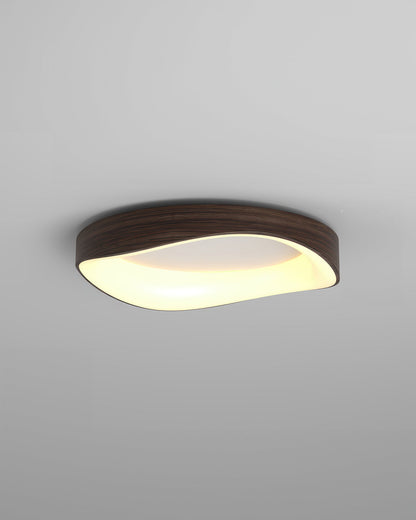 NordLuma | Skandinavische Eleganz Holzmaserung Deckenleuchte
