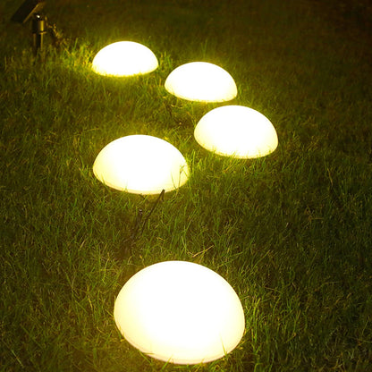 HaloLicht | Elegante Halbkugel-Solarlampe für stilvolle Gartenbeleuchtung