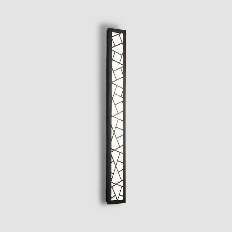 Schwarze LED Wandlampe aus Aluminium – Moderne Wandleuchte für Außenbereiche-2